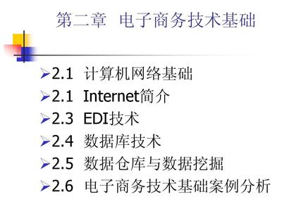 第二章 电子商务技术基础